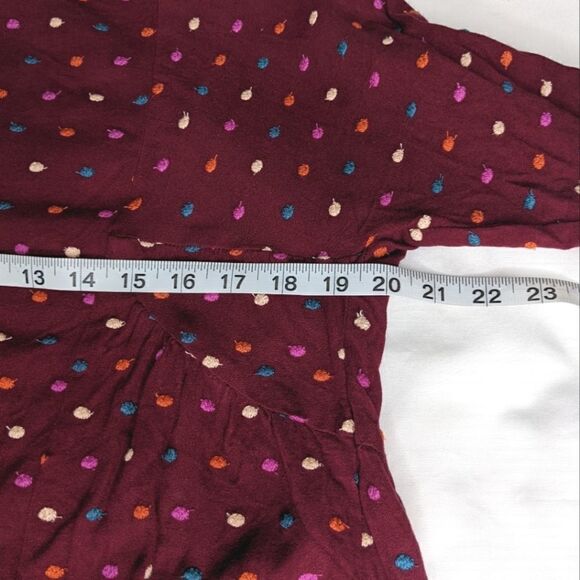 Anthropologie MaEve Embroidered Dot Blouse - Picture 8 of 11